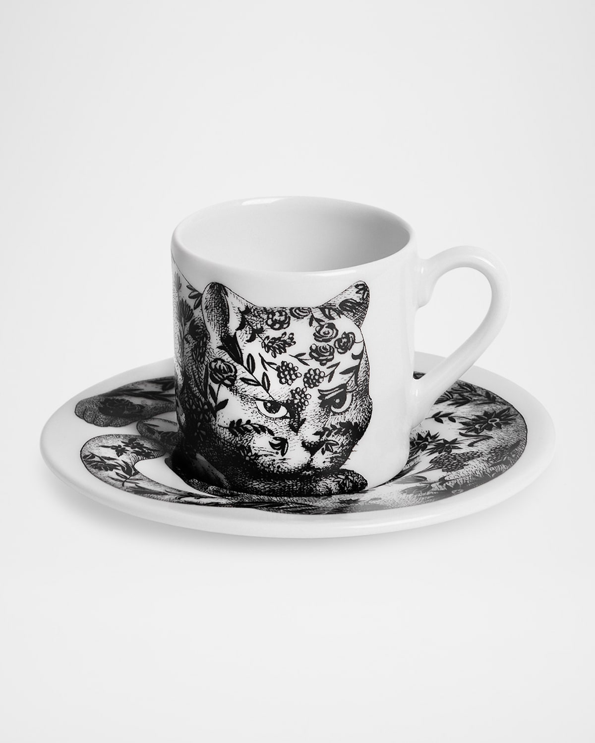 Fornasetti High Fidelity Fiorata Coffee Cup In Multi