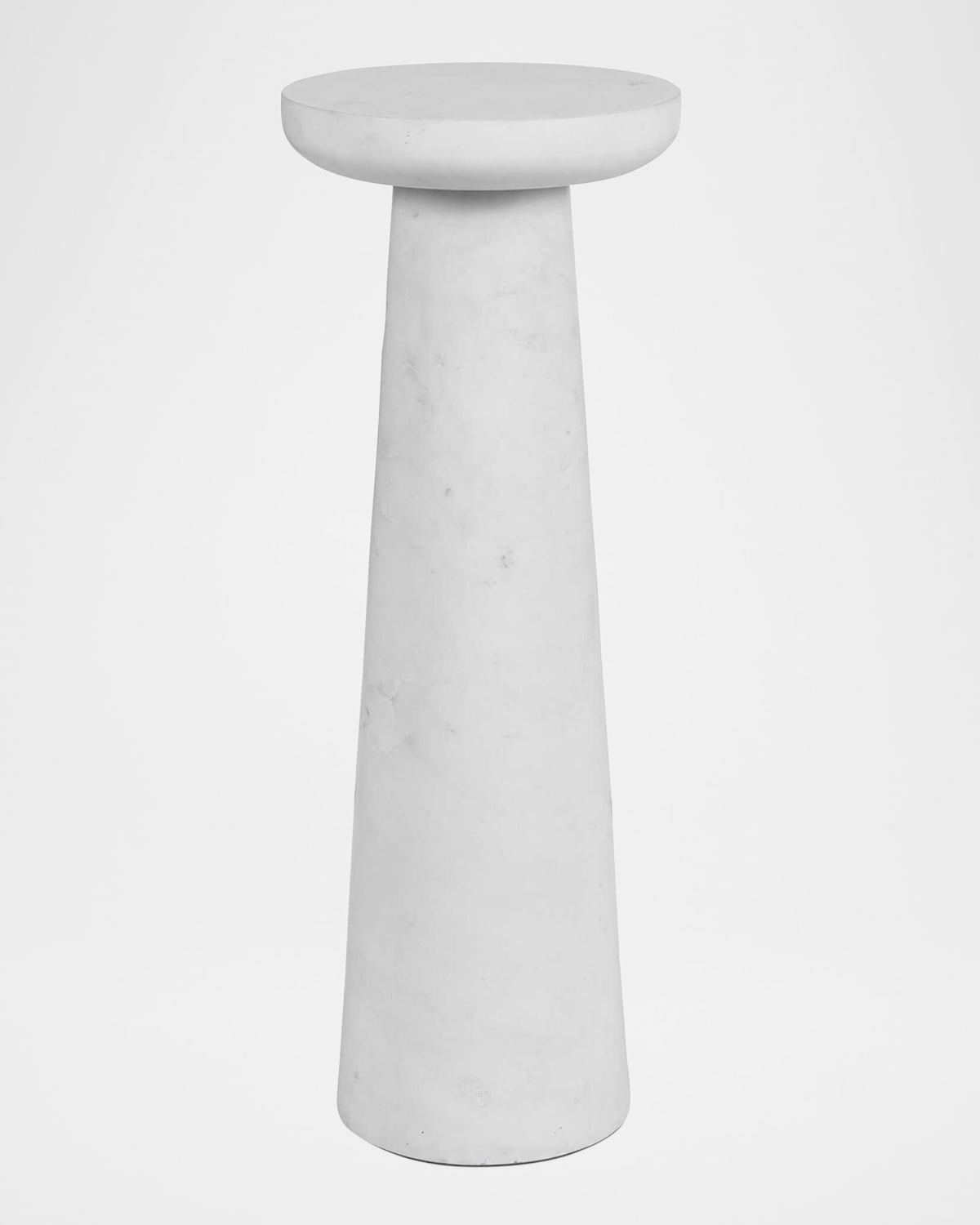 The Uttermost Co Lirra Marble Drink Table In White