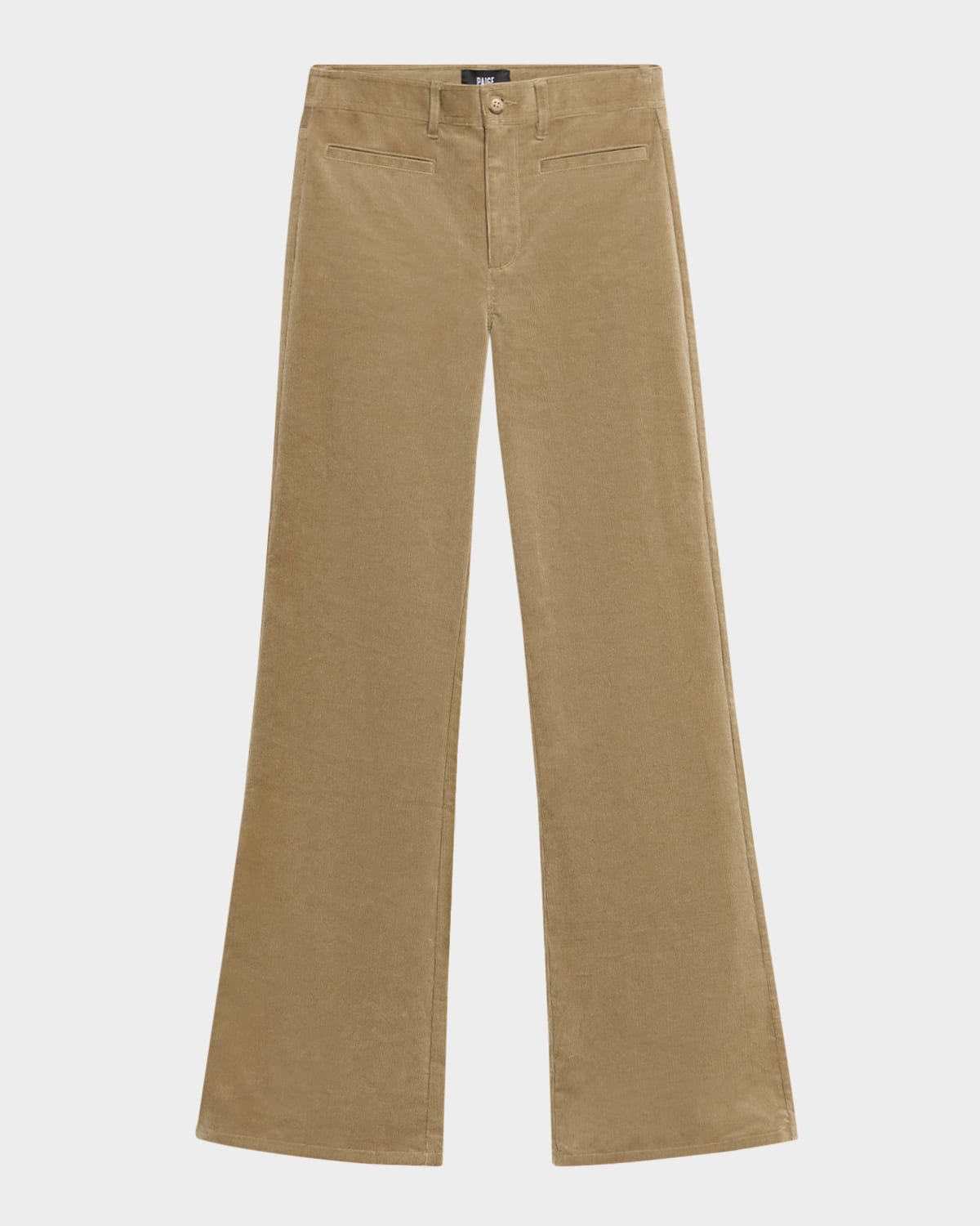 PAIGE Leenah Wide-Leg Corduroy Jeans with Welt Pockets
