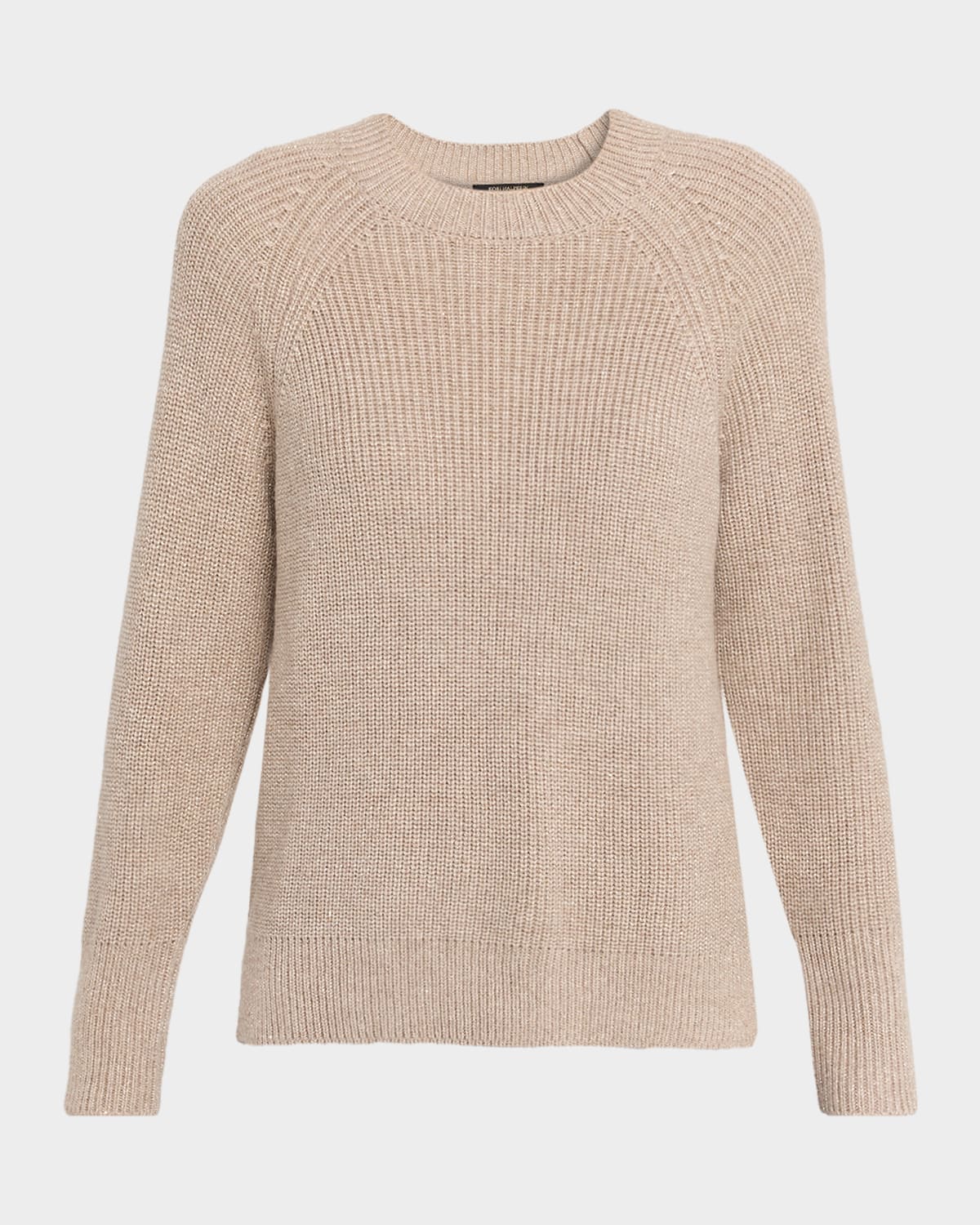 Kobi Halperin Spinks Ribbed Shimmer-knit Sweater In Brown