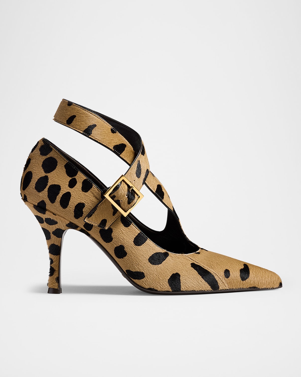 Khaite Sloan Hyena-print Calf Hair Pumps In Brown
