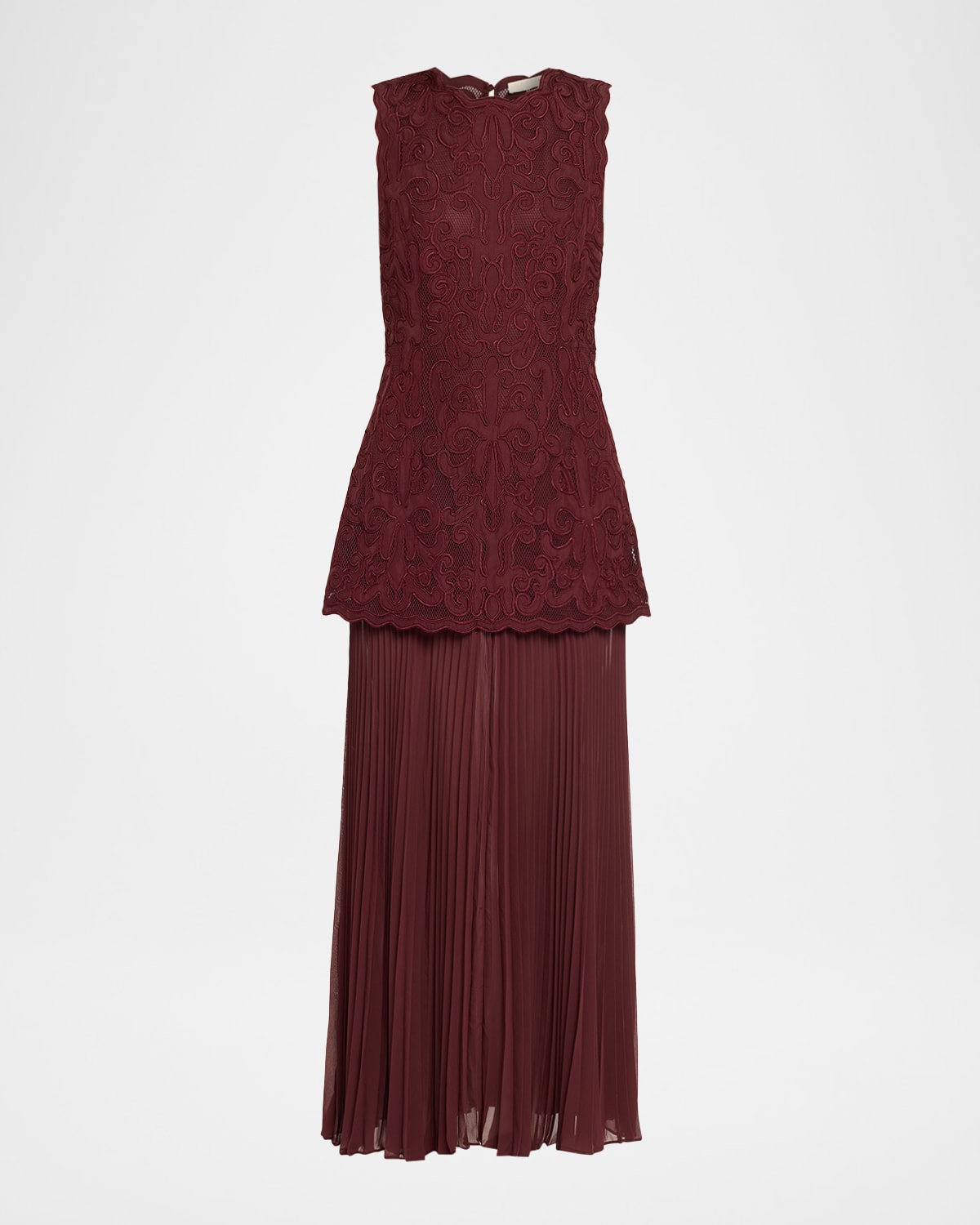 Ulla Johnson Auryn Appliqué Sleeveless Midi Dress In Brown
