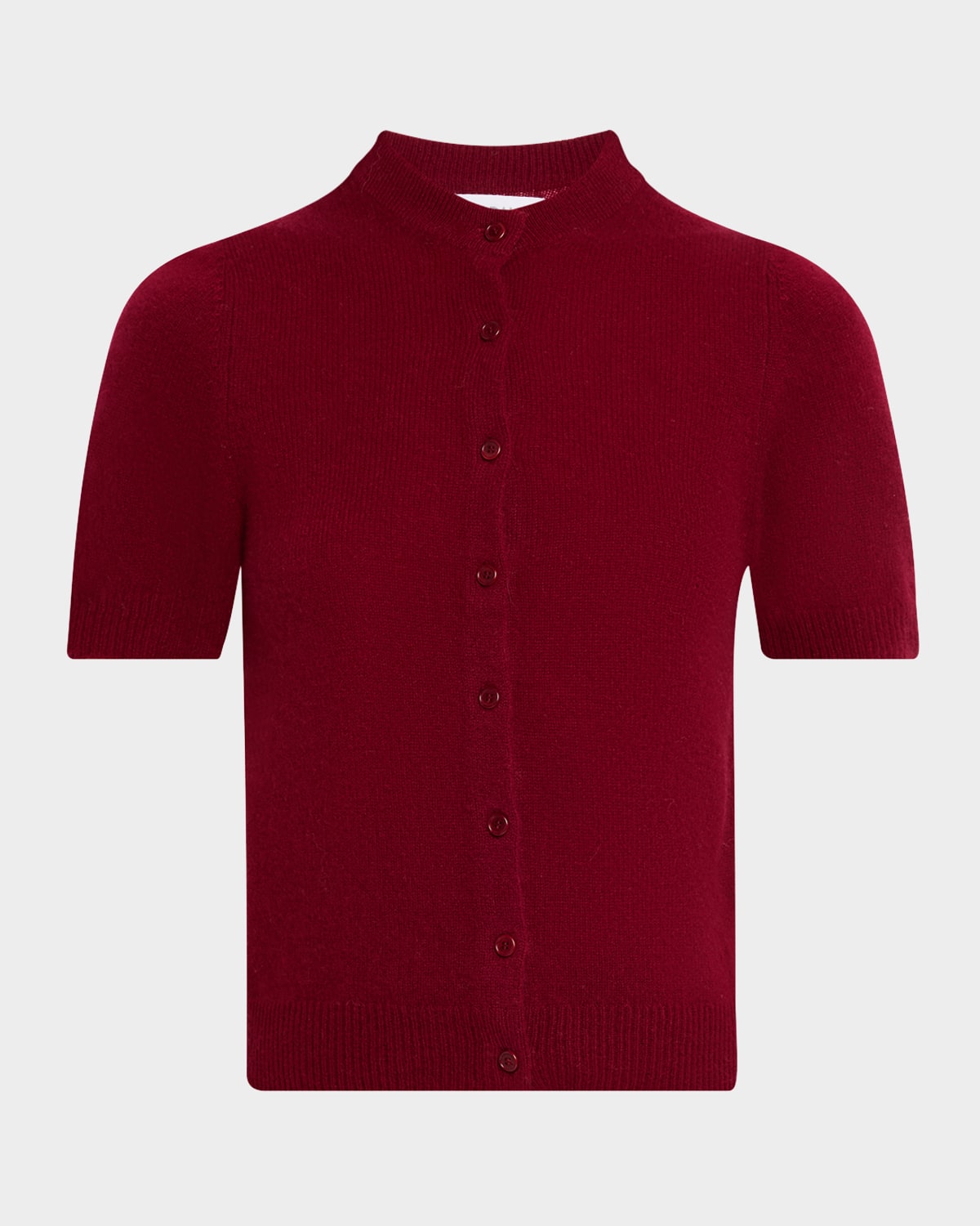 Naadam Button-down Coastal Cashmere Sweater In Burgundy