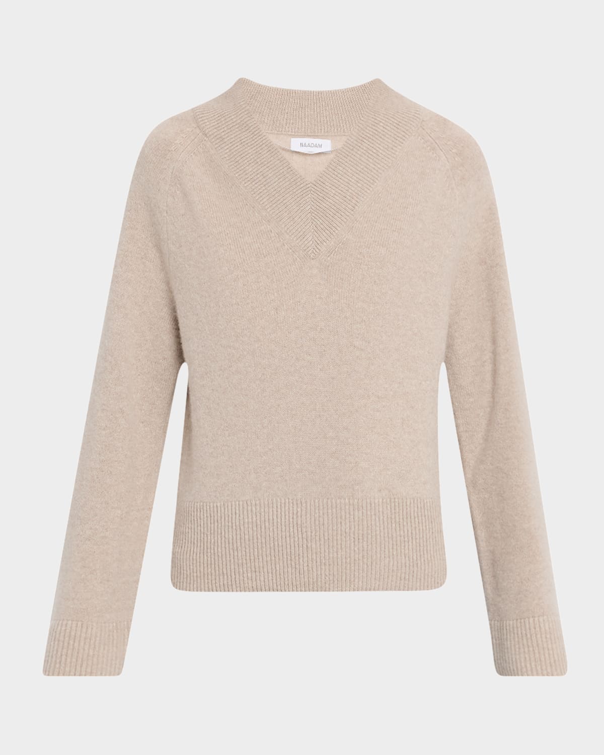 Naadam Premium Cashmere V-neck Sweater In Neutral