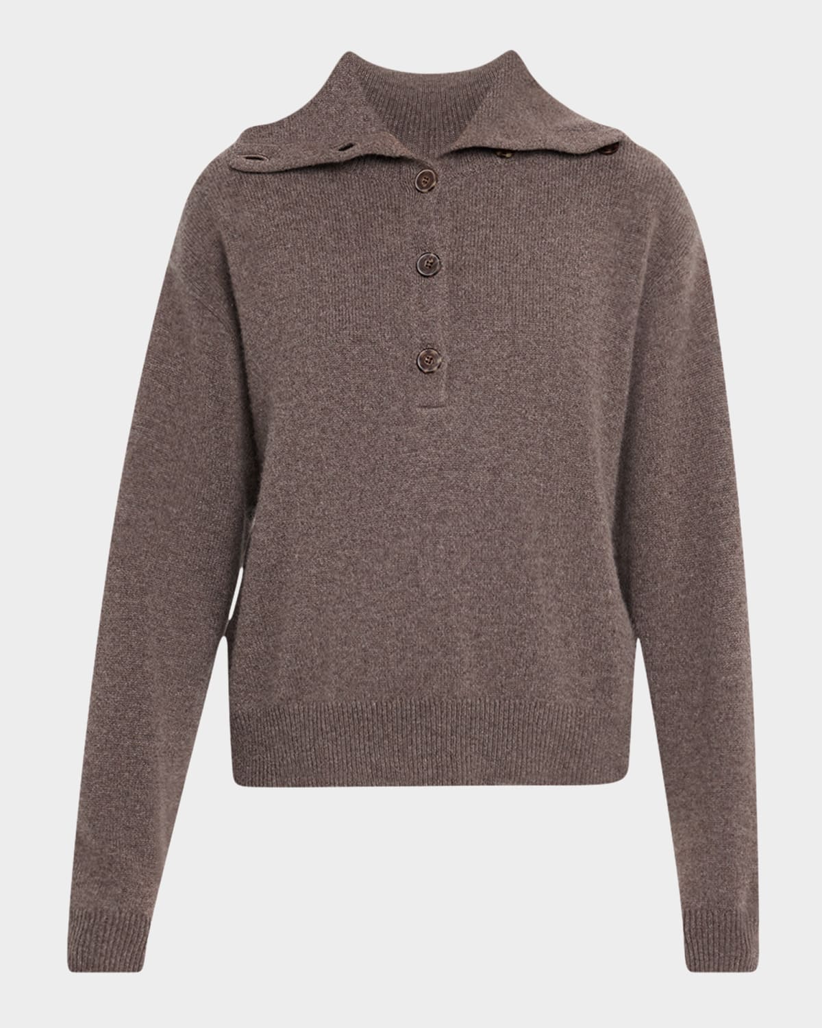 Naadam Premium Cashmere Spread-collar Sweater In Neutral