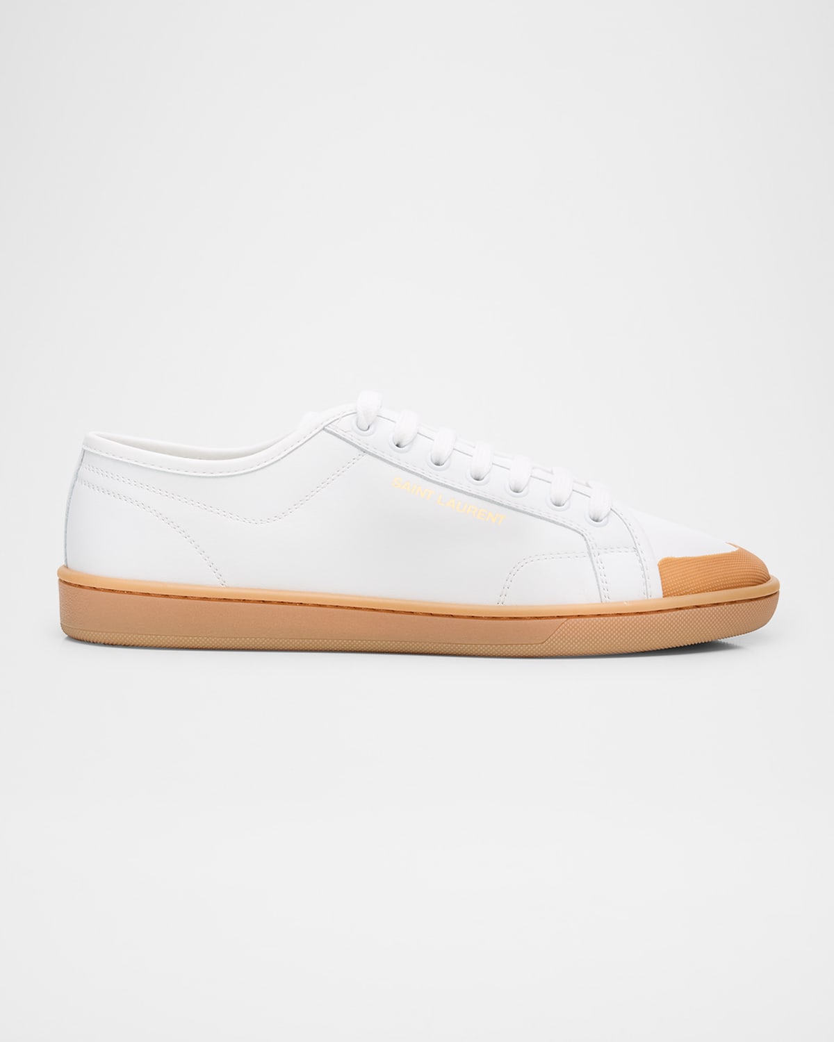 Saint Laurent 05 Low-top Rubber Sole Sneakers In White