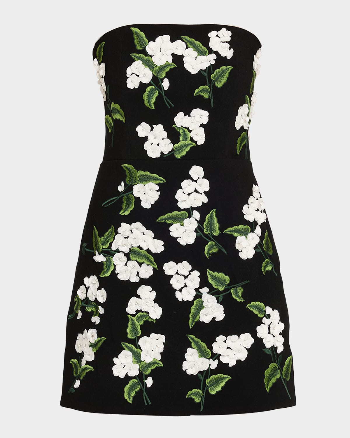 Alice And Olivia Velia Embellished Strapless Mini Gown