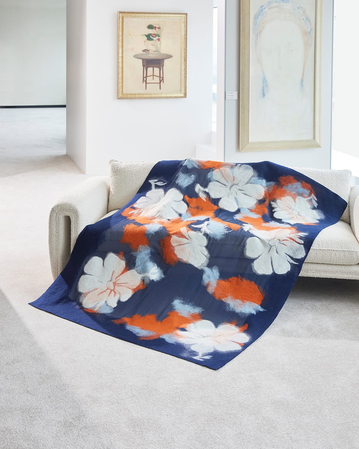 Sand River Tibetan Cashmere And Silk Felted Blanket