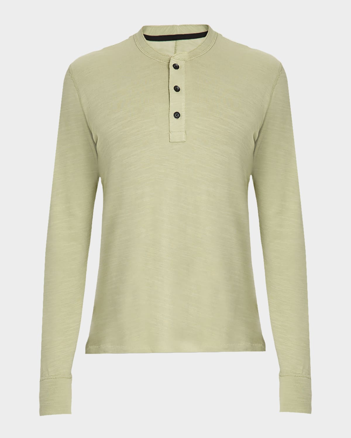 Rag & Bone Men's Classic Flame Henley Long-sleeve T-shirt In Green
