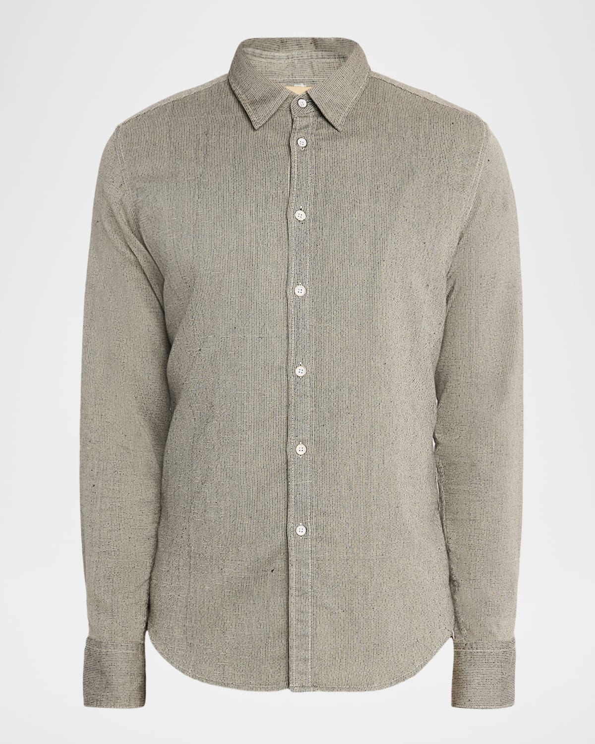 Rag & Bone Men's Tomlin Stretch-cotton Dobby Button-down Shirt In Gray