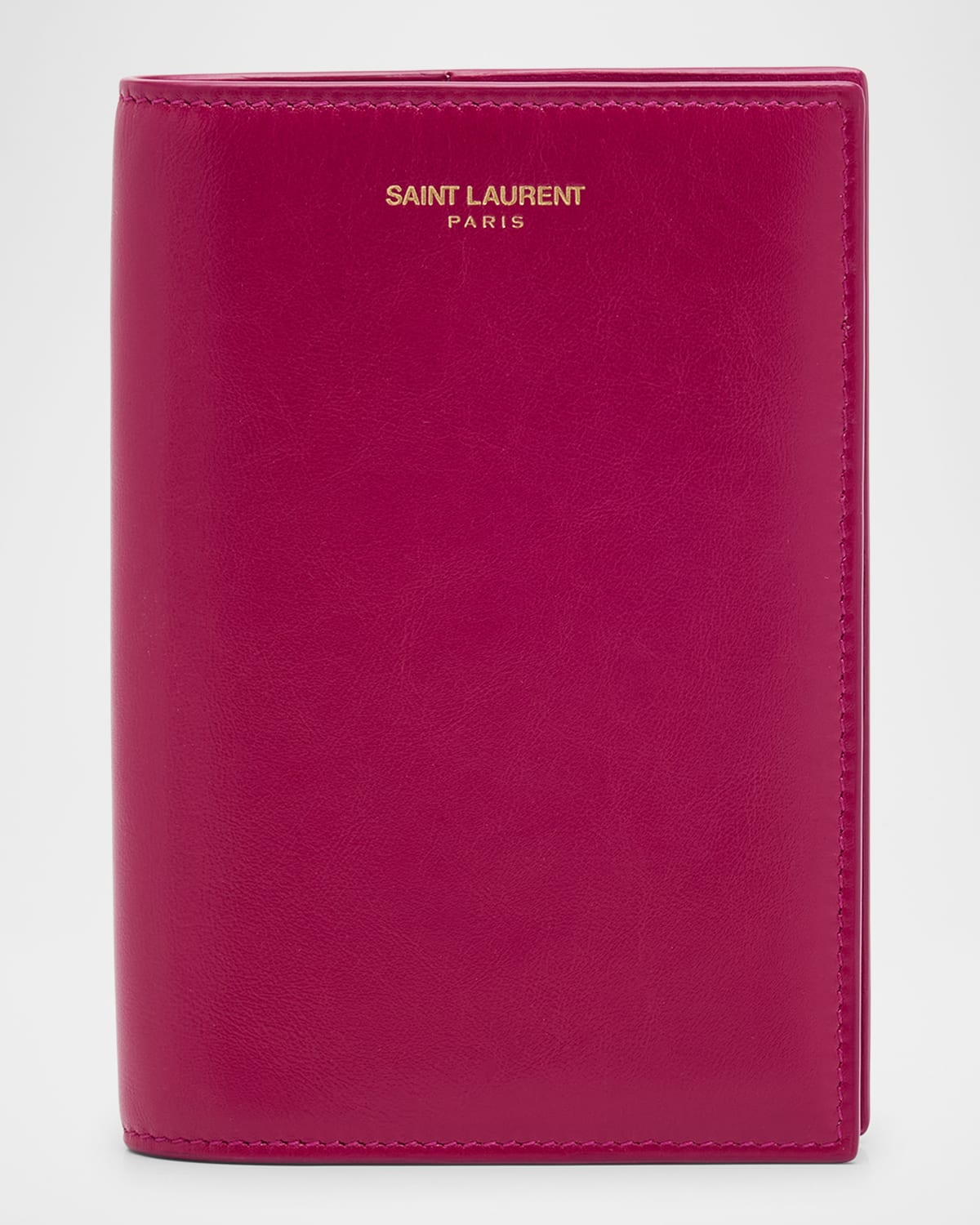 Saint Laurent Leather Passport Holder