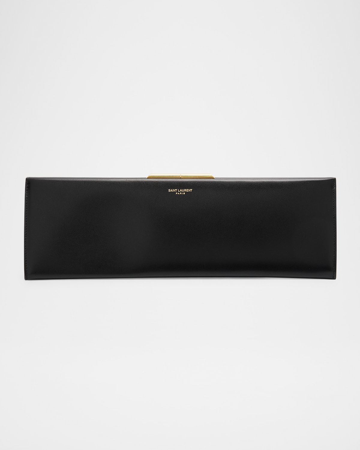 Midnight Large Pochette Clutch Bag in Leather