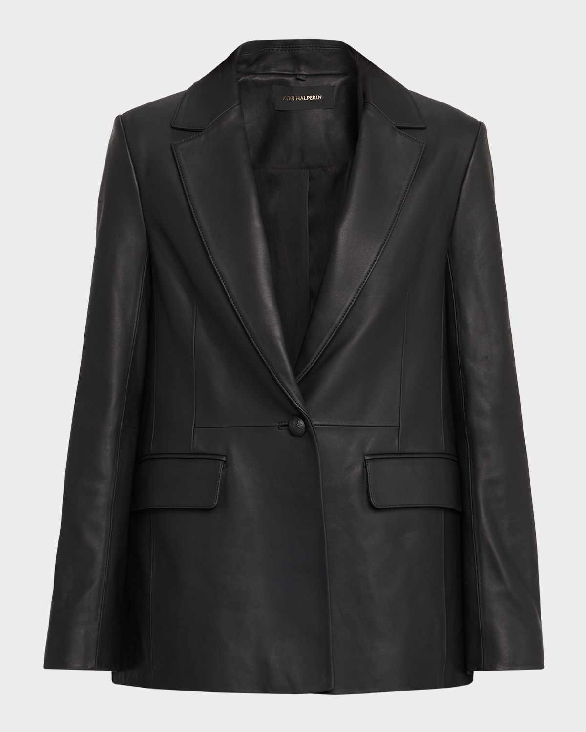 Kobi Halperin Blake Fringe-trim Leather Jacket In Black
