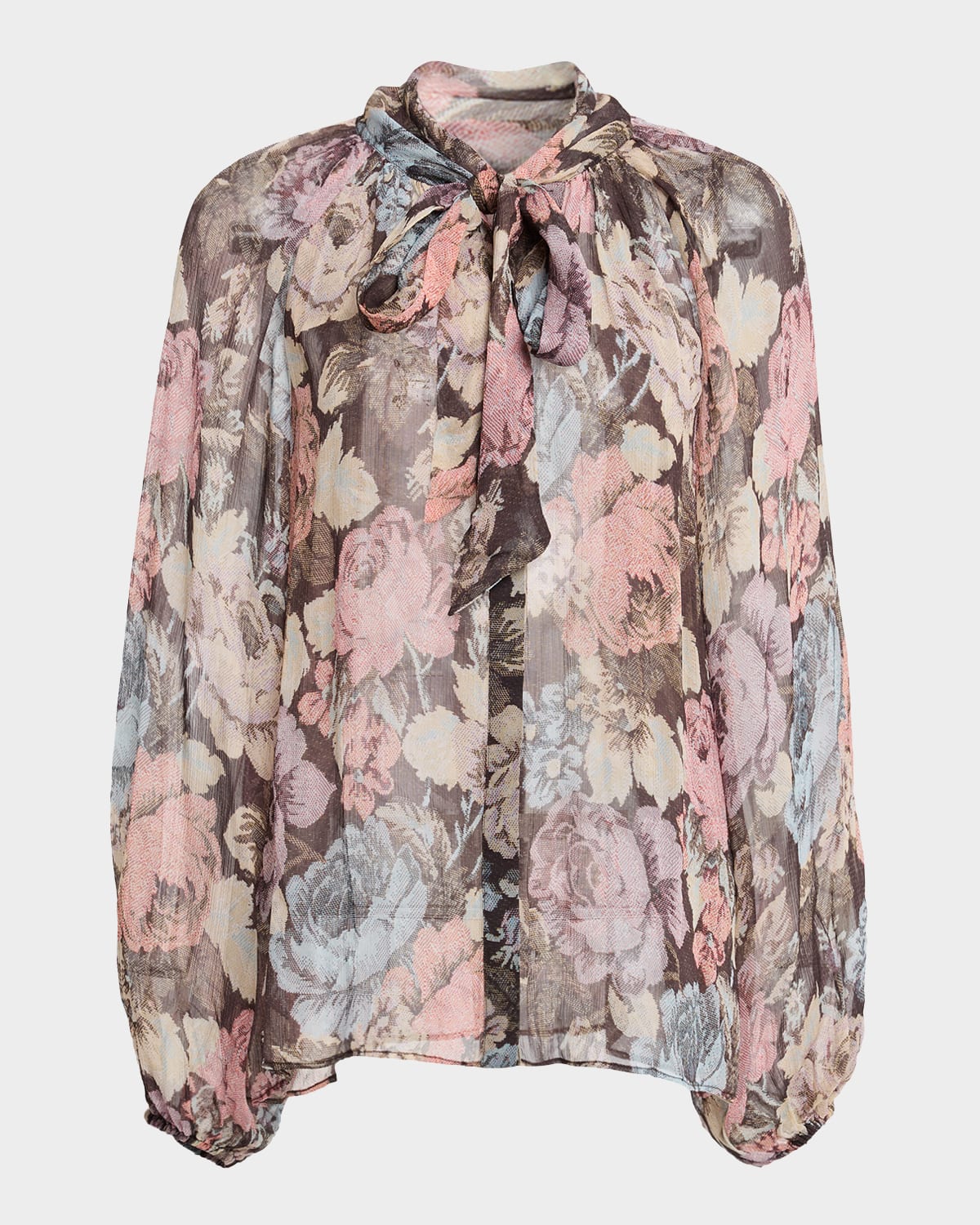 Kobi Halperin Aliza Floral Tie-Neck Blouse