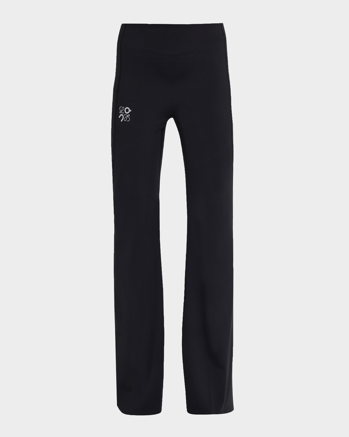 Loewe X On Soft Stretch Bootcut Pants In Black