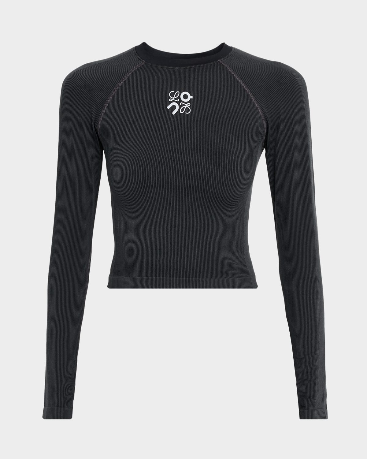 Loewe X On Seamless Long-sleeve Top In Black