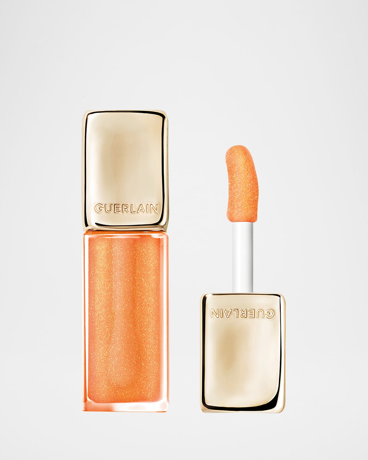 Guerlain Limited Edition Holiday Kisskiss Bee Glow Lip Oil - Sparkling Peach In Orange
