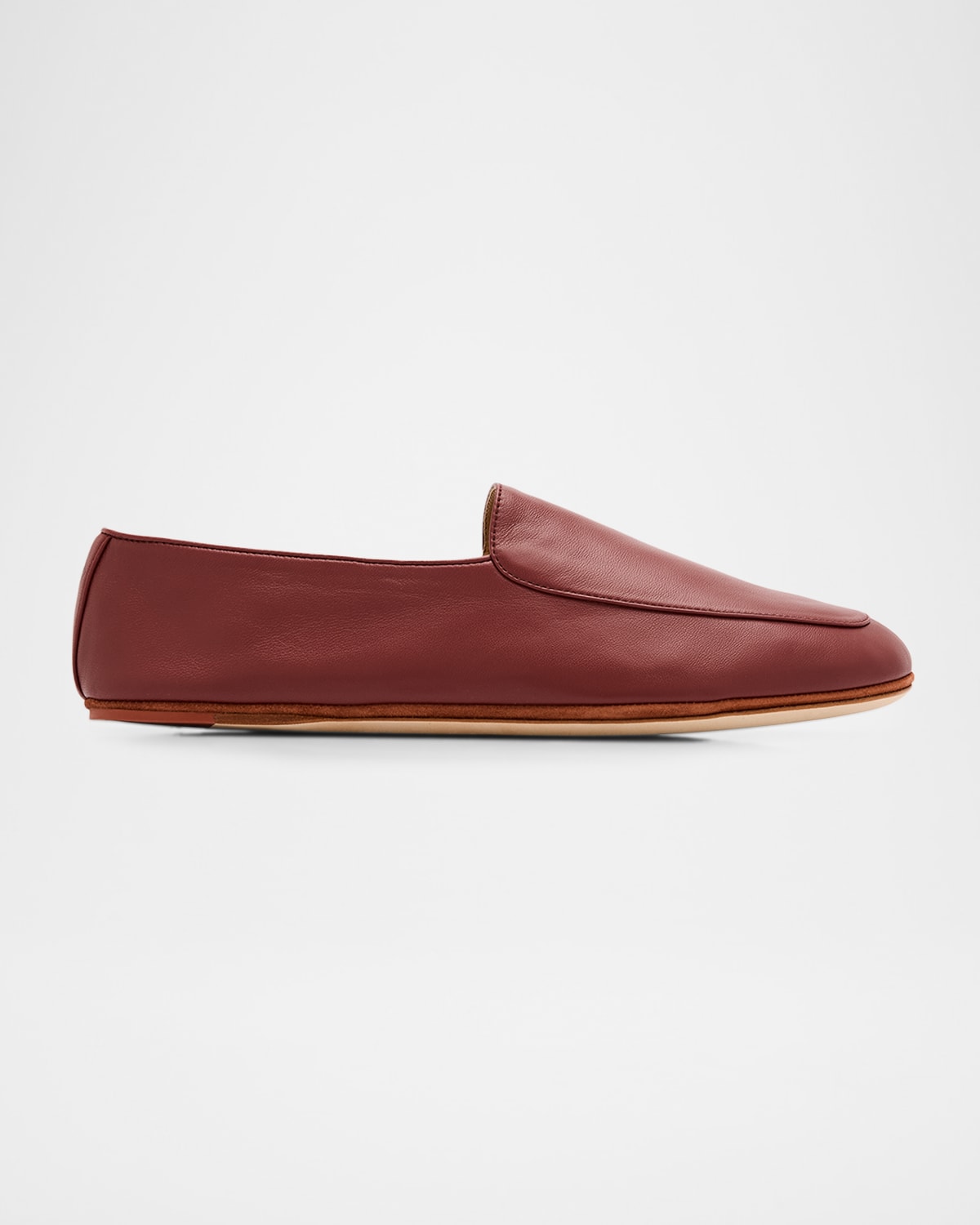 Loro Piana Anton Leather Loafers In Brown