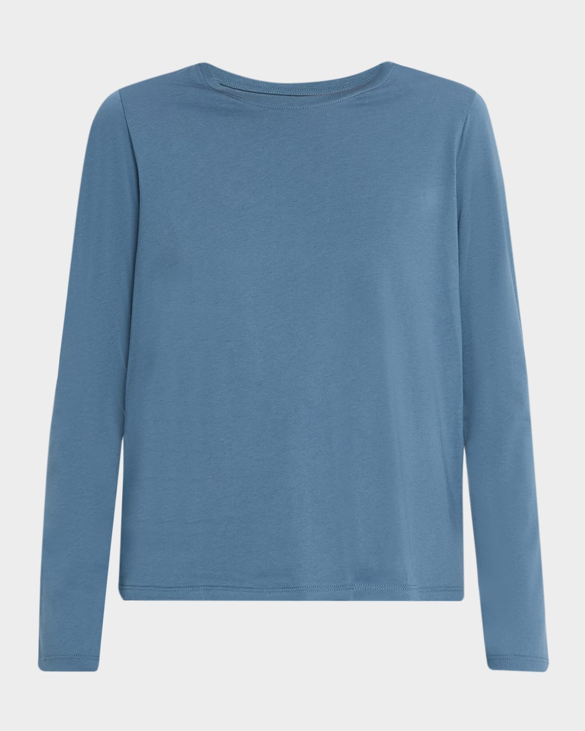 Eileen Fisher Crewneck Organic Cotton Jersey Top