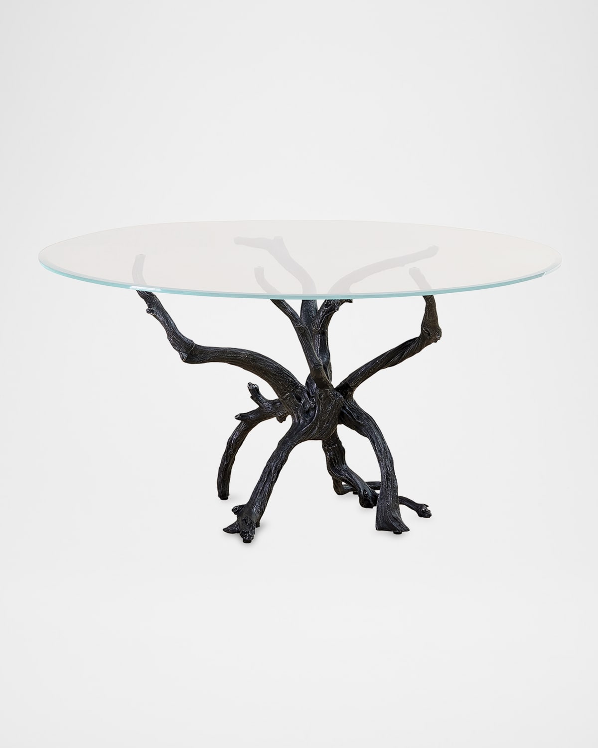 Global Views Monteray 60" Round Dining Table In Black