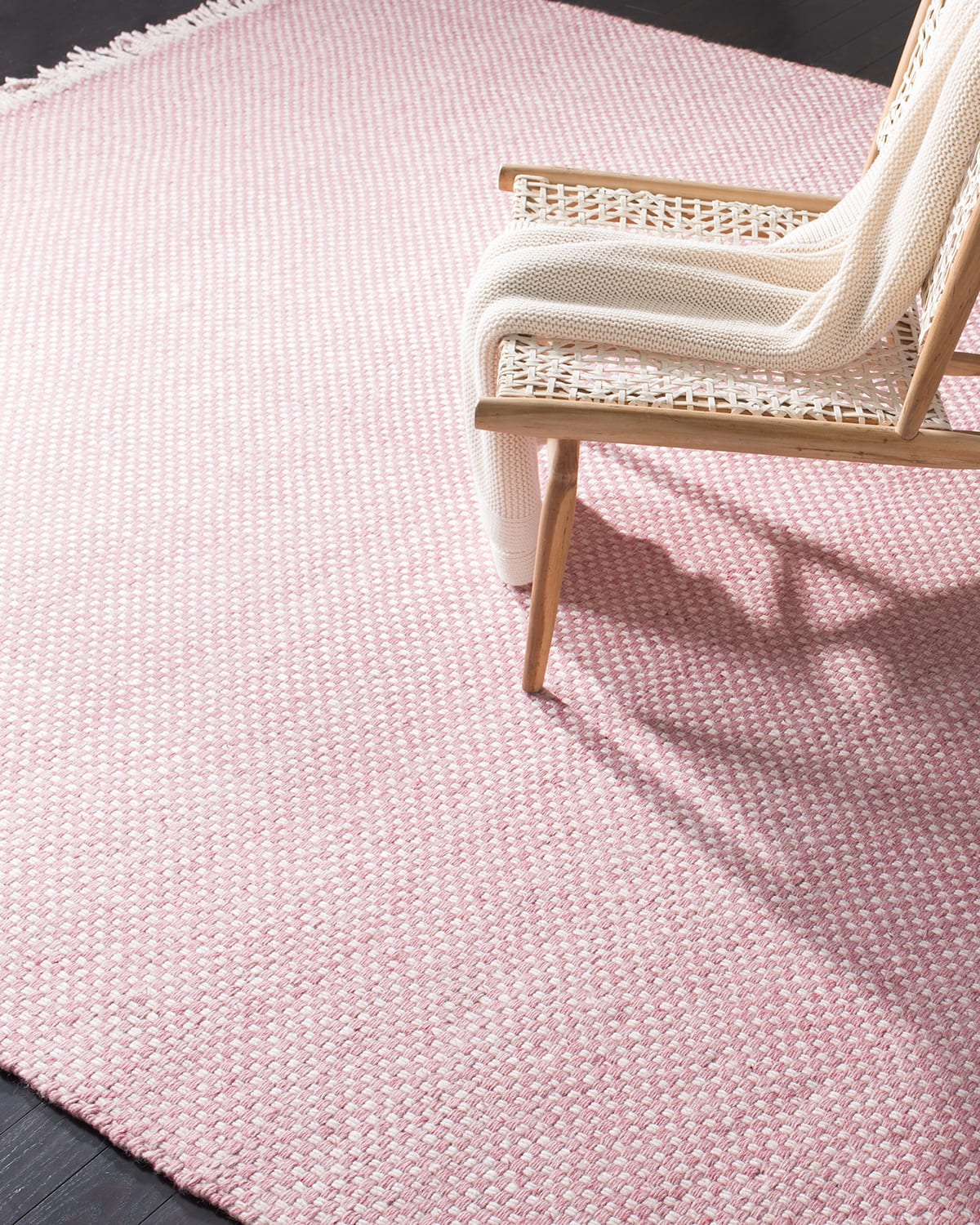 Ralph Lauren Amalie Pink Flat-weave Rug, 6' X 9'