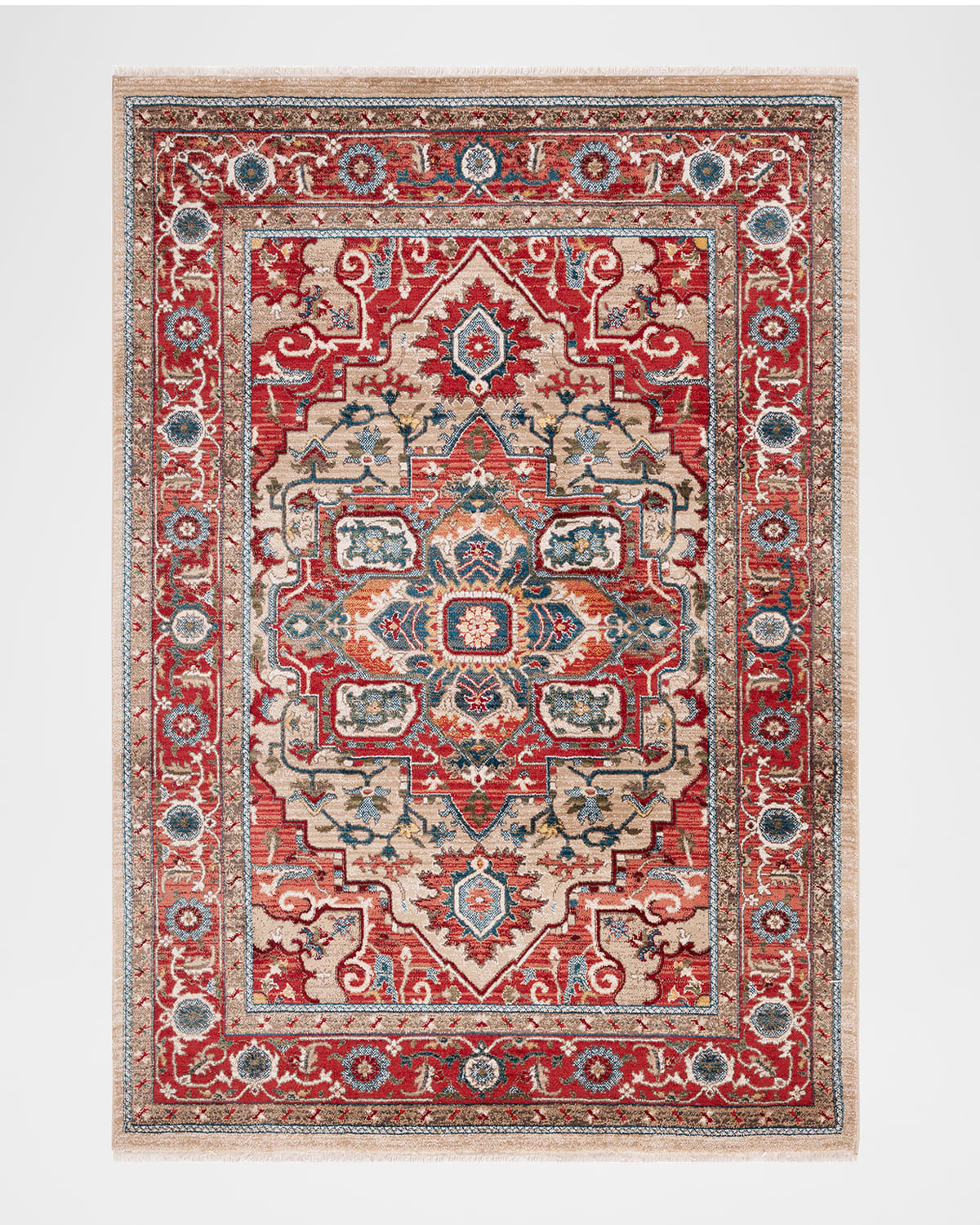 Ralph Lauren Quentin Power-loomed Rug, 6' X 9' In Red