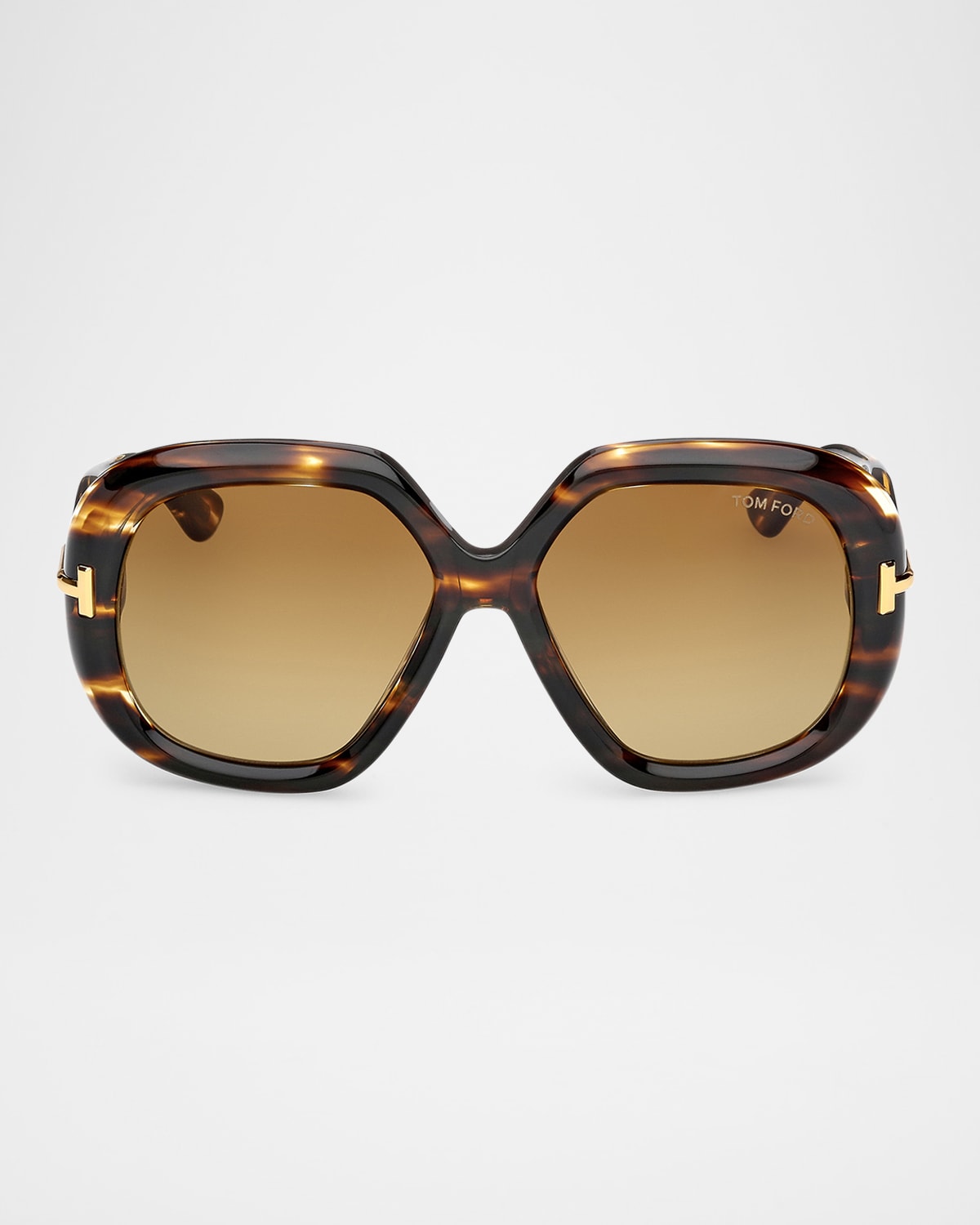 Tom Ford Icon Acetate Geometric Sunglasses In Multi