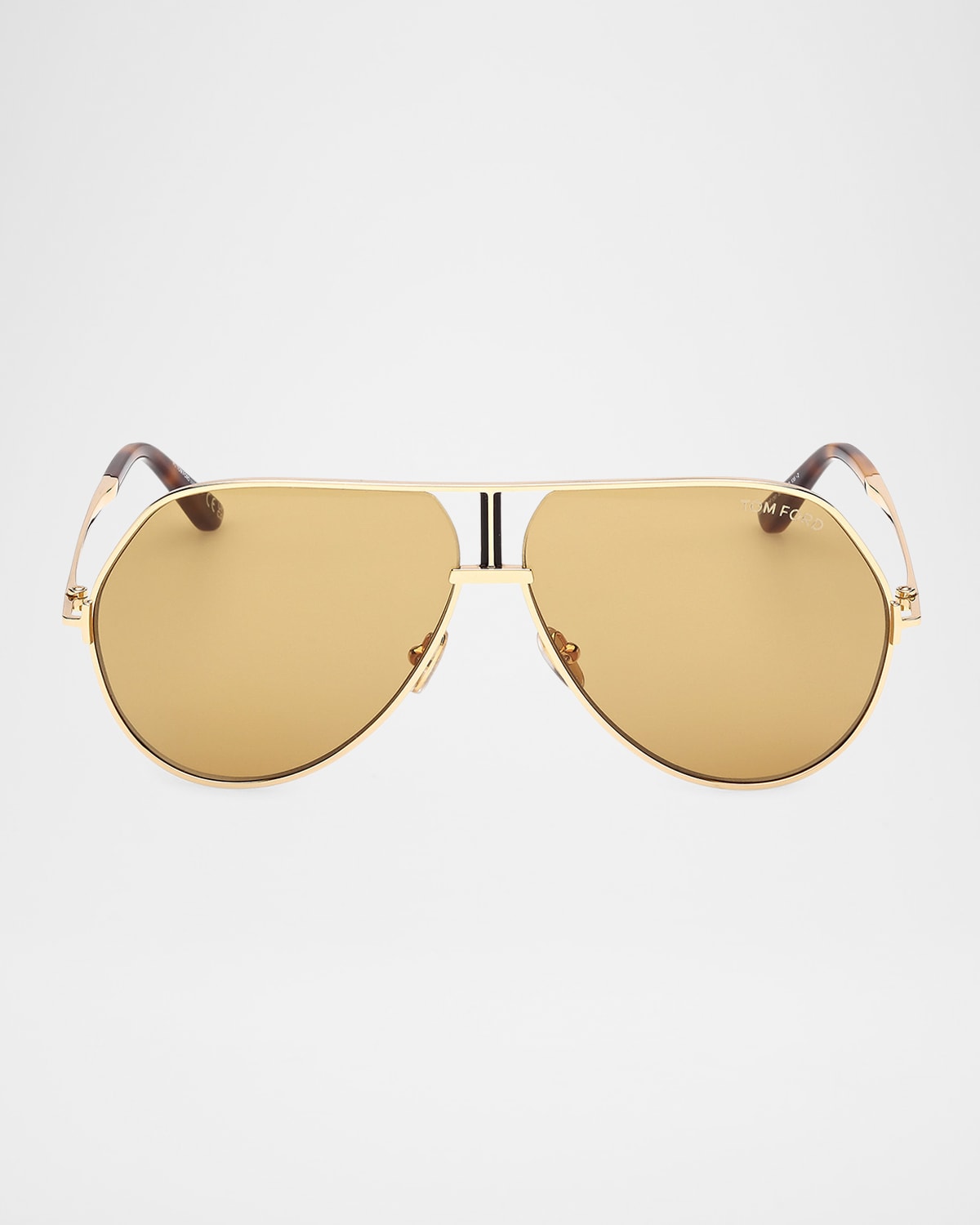 Tom Ford Men's Rickie-02 Metal Aviator Sunglasses
