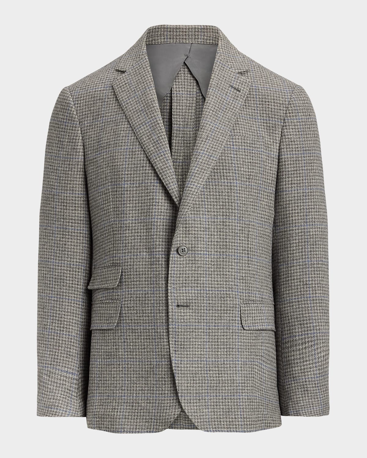 Ralph Lauren Men's Houndstooth Two-button Sport Coat In Gray