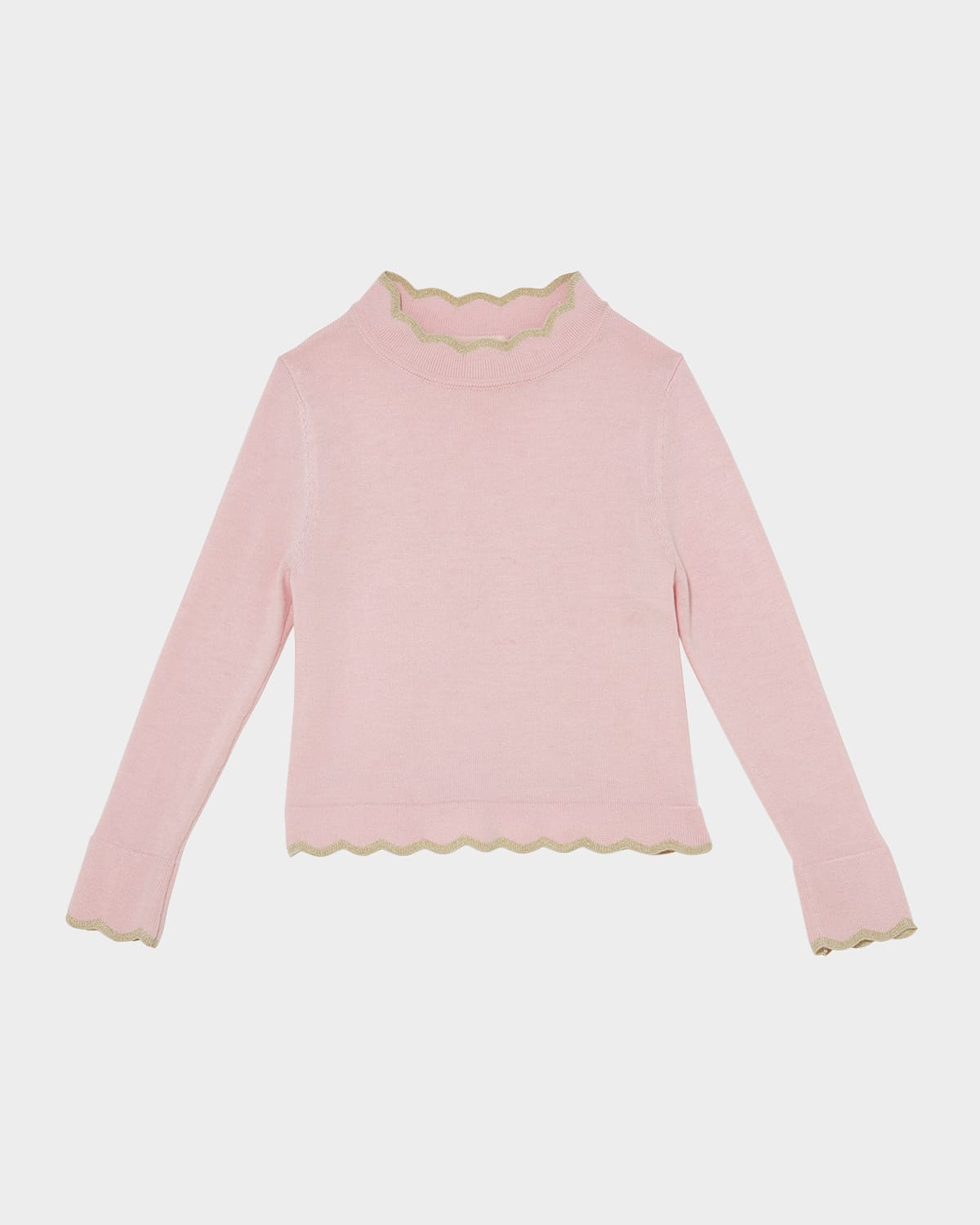 Tutu Du Monde Girl's Skyway Scalloped Top In Pink