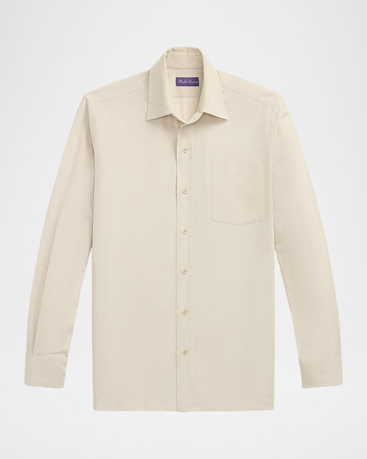 Ralph Lauren Men's Fine Wale Corduroy Button-down Shirt In Sand