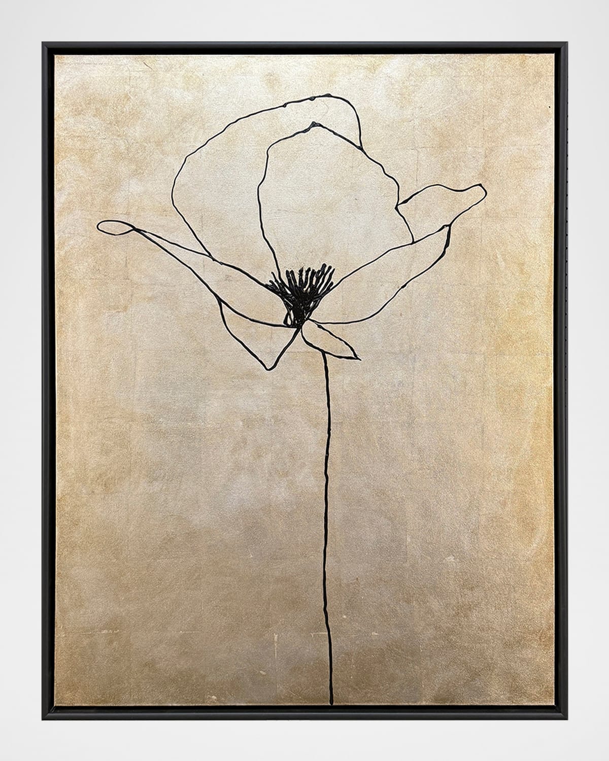Paragon Decors Silver Poppies Ii Mixed-media Art By Susan Adamson-ray In Multi