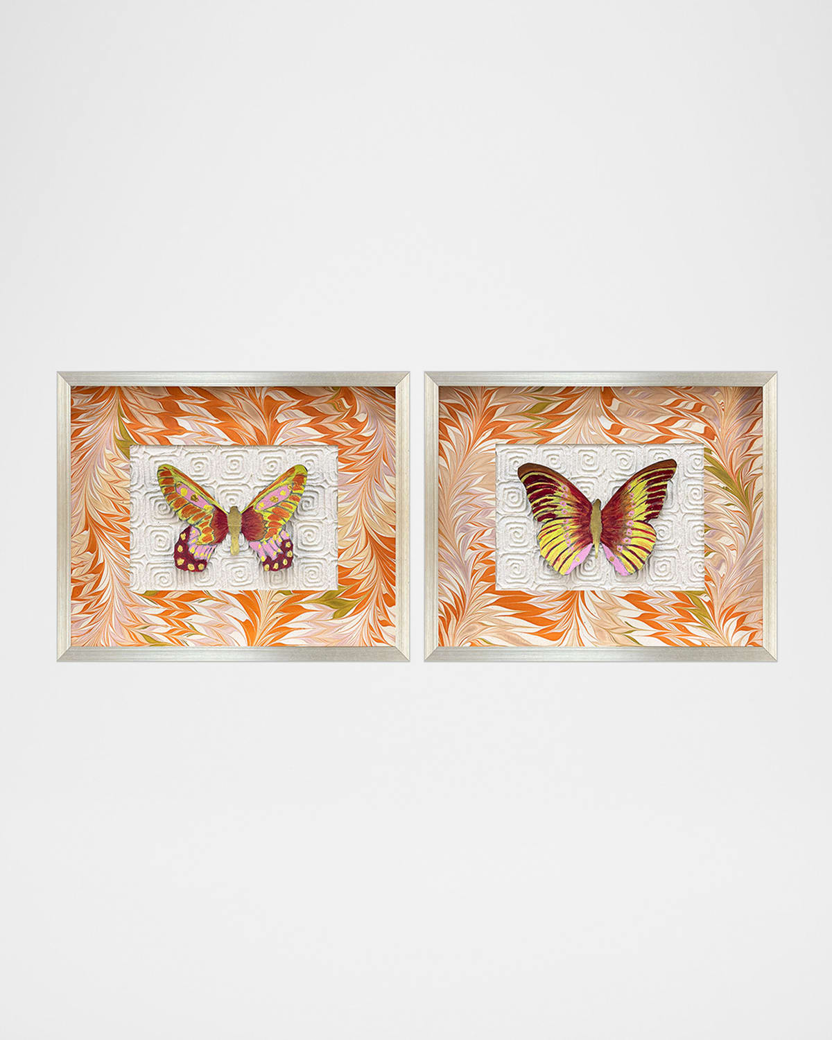 Paragon Decors Flight Patterns Ii Alternative Wall Art, Set Of 2 In Multi