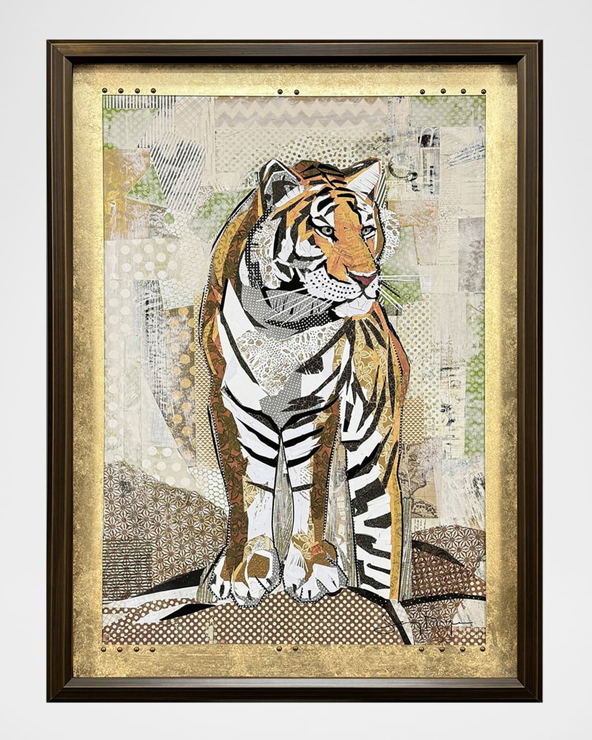 Paragon Decors Tiger Strength Framed Giclee By Jenny Mcgee