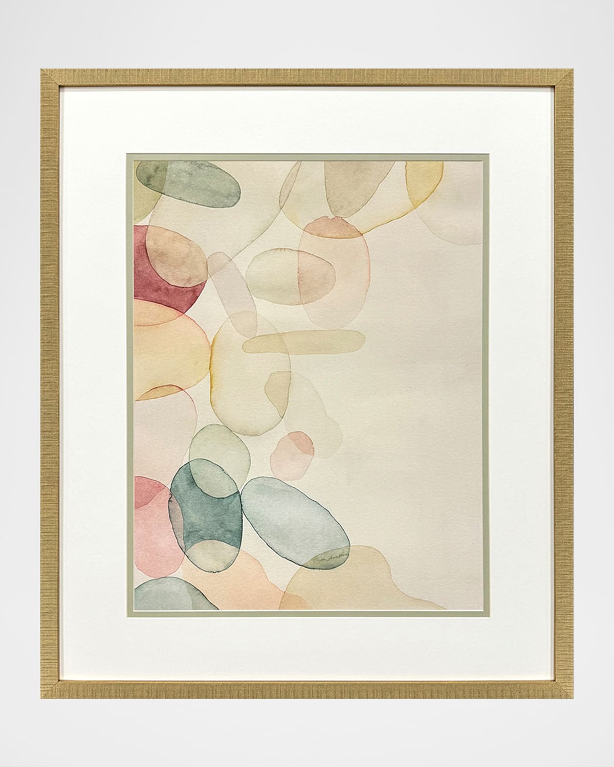 Paragon Decors Pastel River Rock I Framed Giclee By Grace Popp In Multi