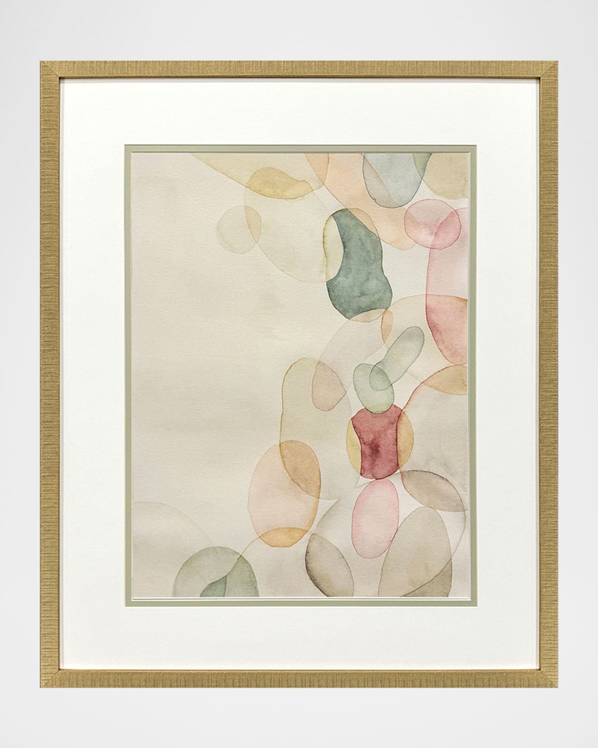 Paragon Decors Pastel River Rock Ii Framed Giclee By Grace Popp In Multi