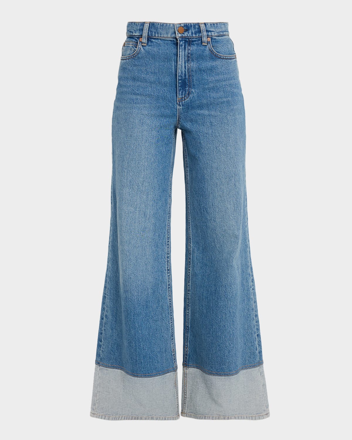 Wilson Reversed Seam Wide-Leg Jeans