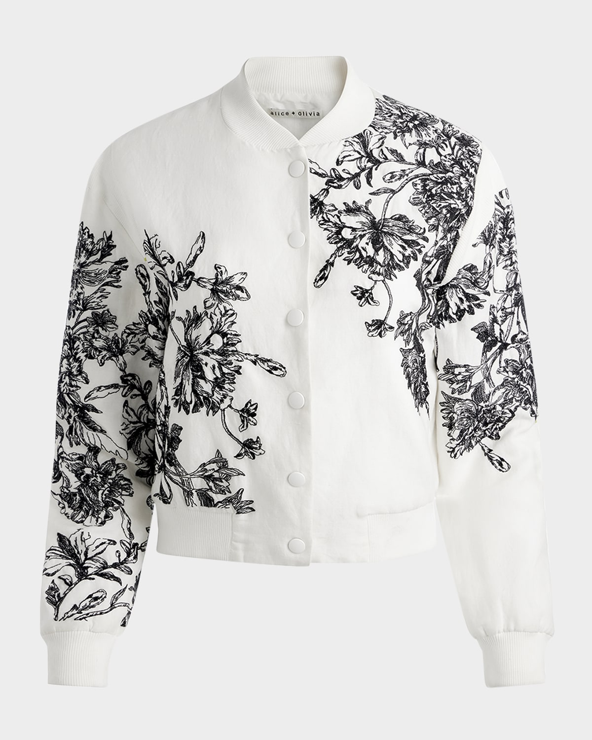 Keri Embroidered Varsity Jacket