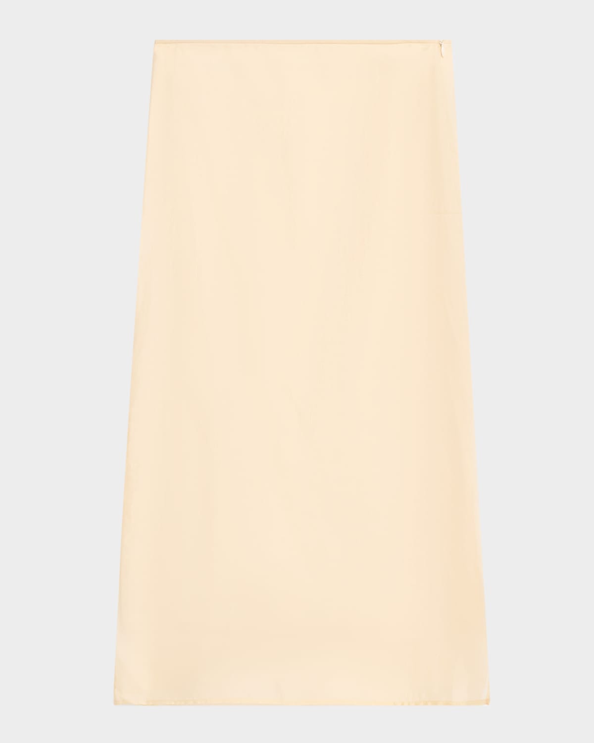 Peserico Cupro Organdy Side-split Midi Skirt In Neutral