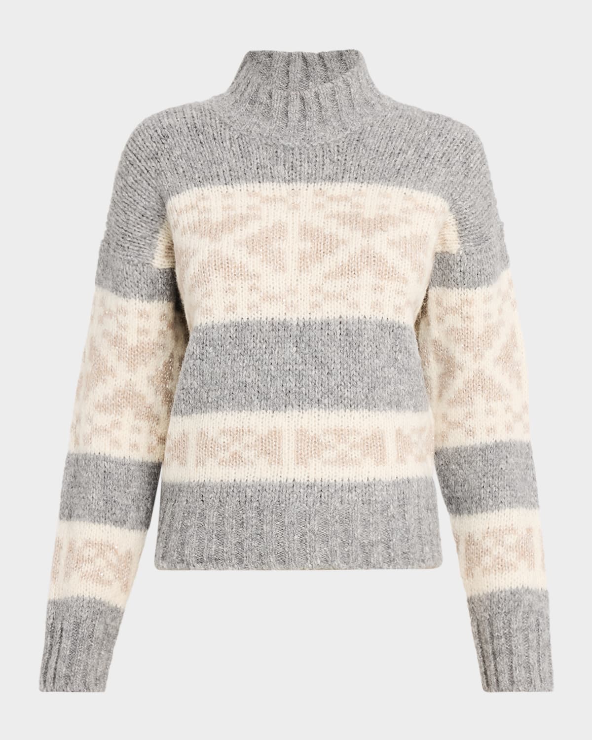 Peserico Norwegian Wool and Alpaca Mouliné Sweater