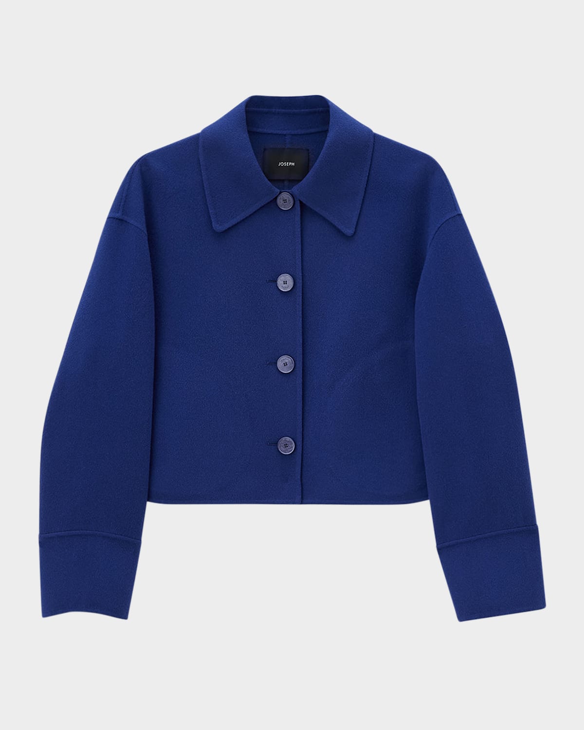 Joseph Womens Cobalt Gerrard Regular-fit Wool And Silk-blend Jacket In Blue