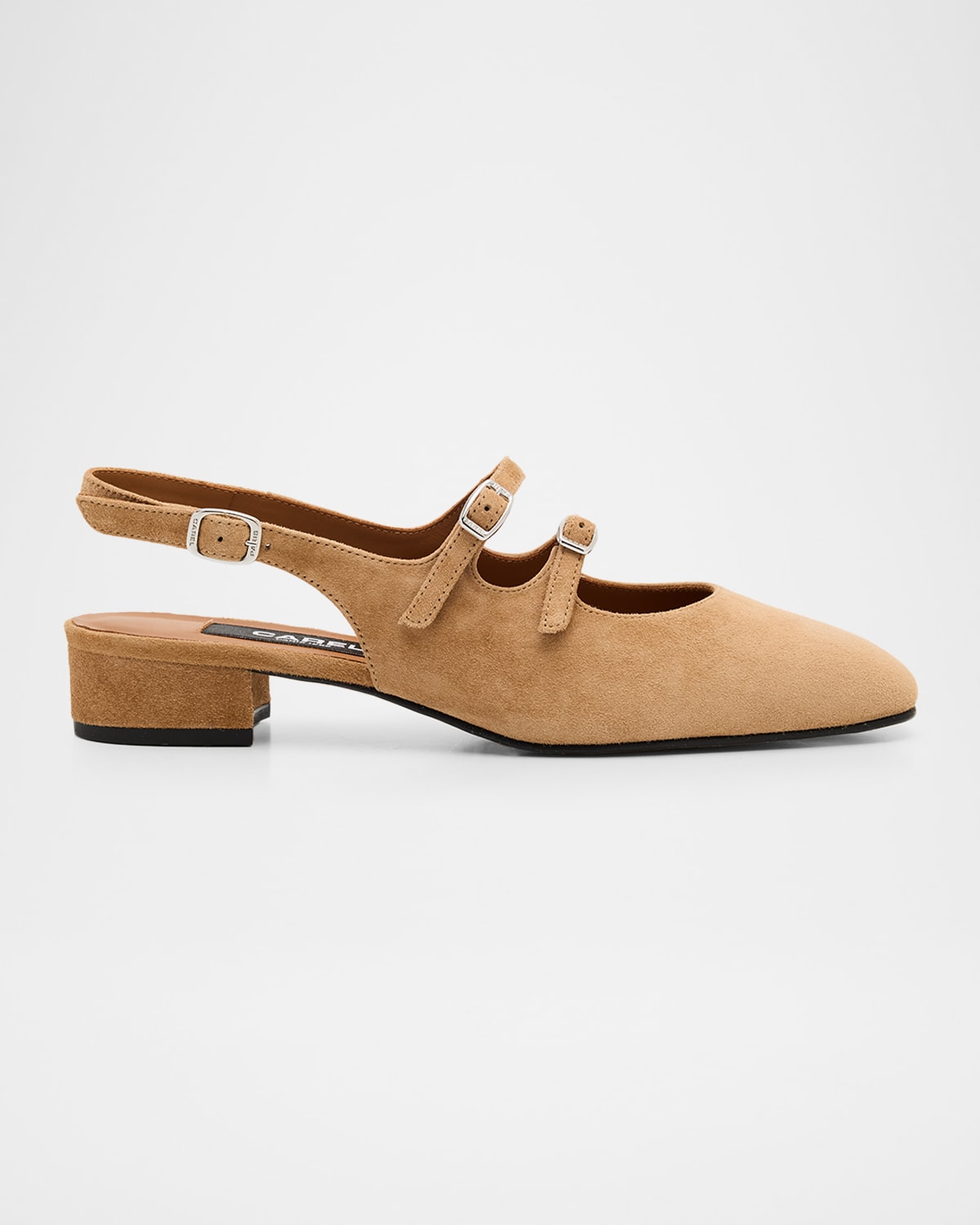 Carel Peche Suede Mary Jane Pumps In Brown