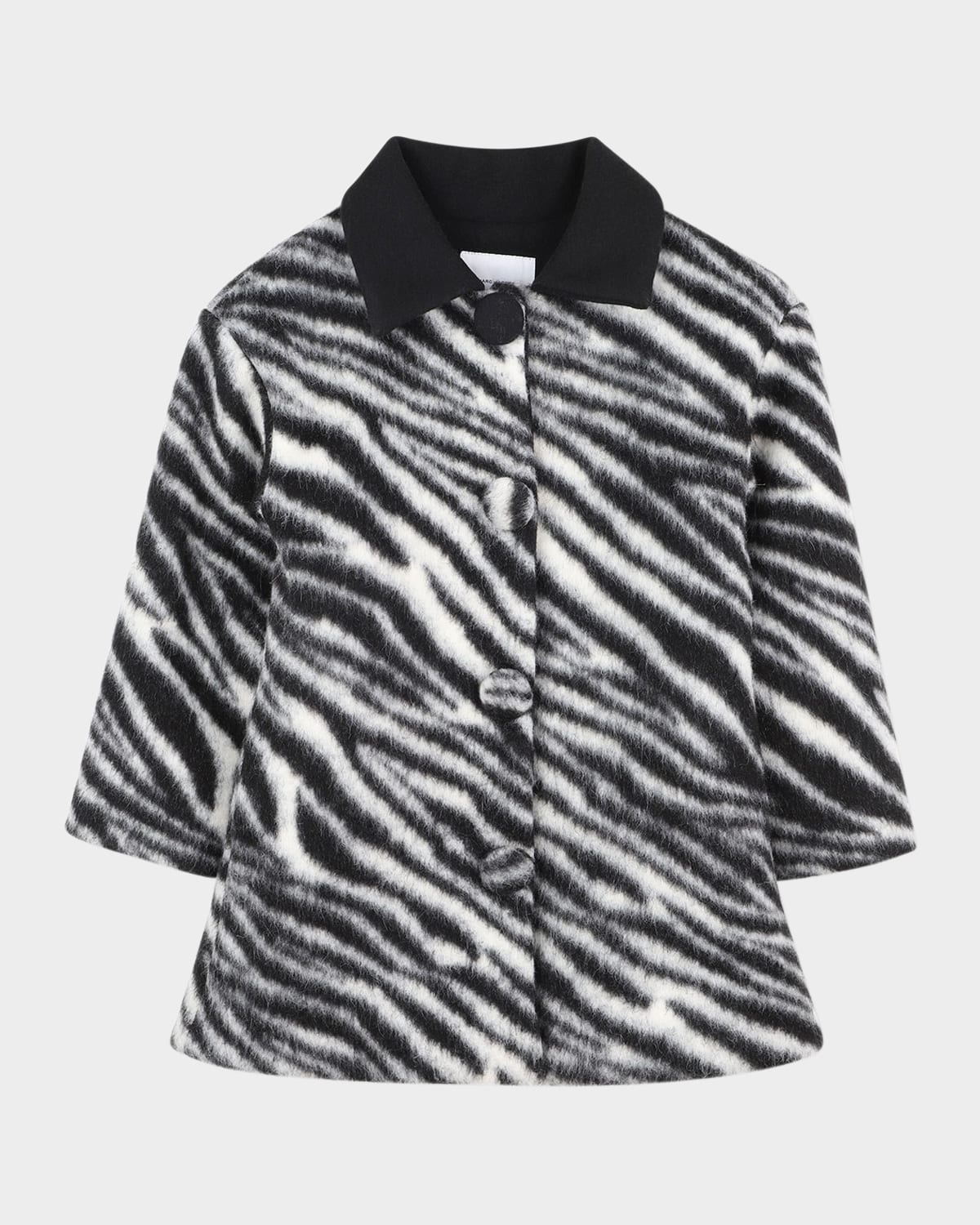 Marc Jacobs Kids' Girl's Zebra Faux Fur Coat In Multi