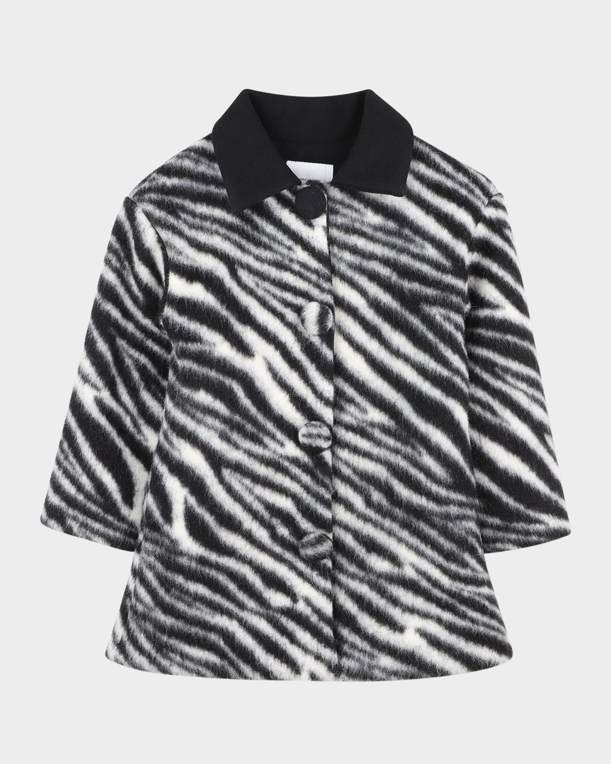 Marc Jacobs Kids' Girl's Zebra Faux Fur Coat In Multi