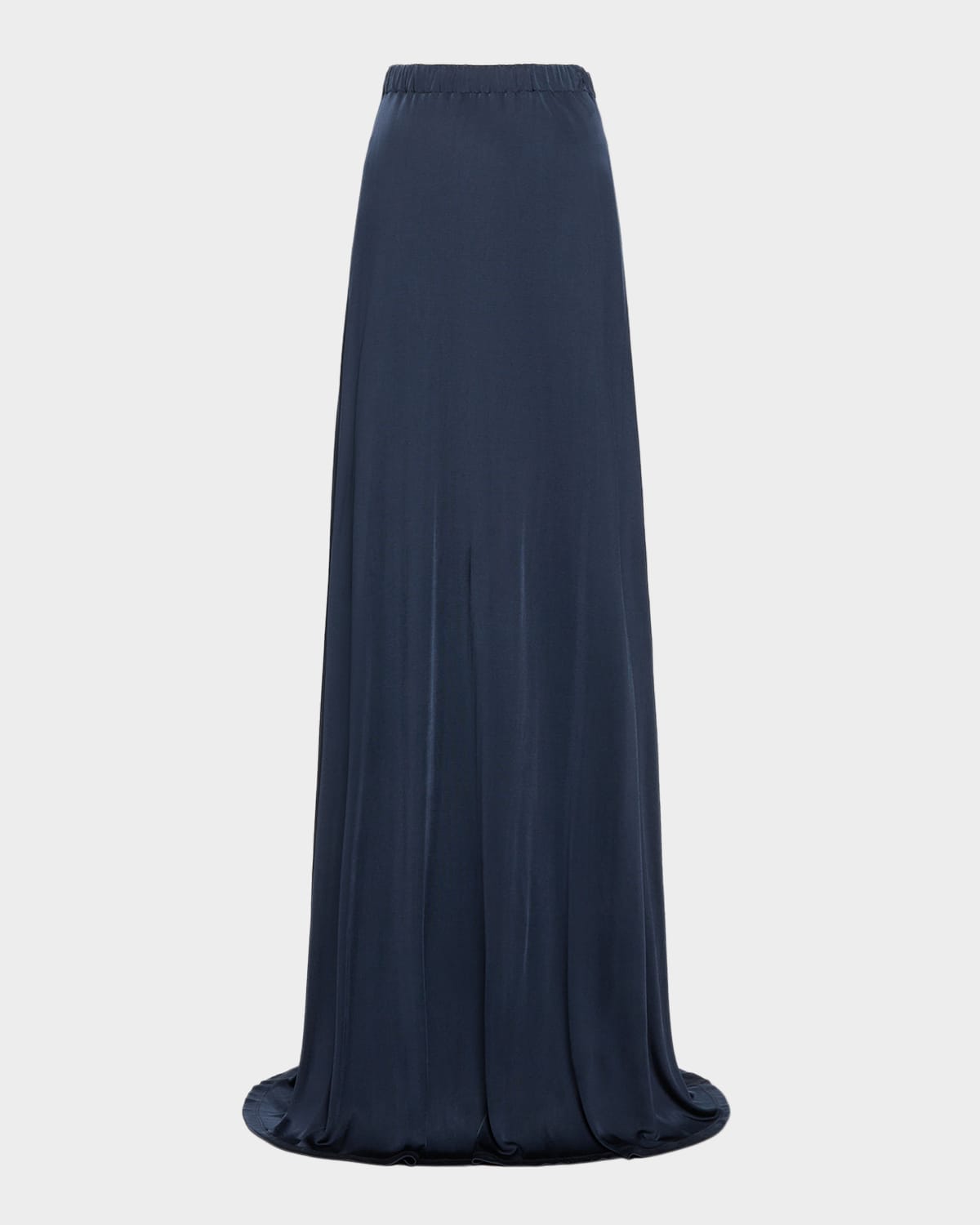 Ramy Brook Chris Satin Maxi Skirt In Blue