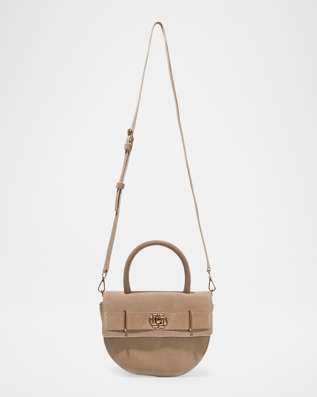 Simkhai Roan Suede Crossbody Bag In Sand