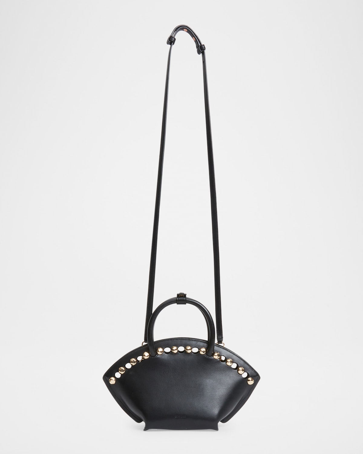 Simkhai Amaya Small Studded Leather Tote Bag In Black