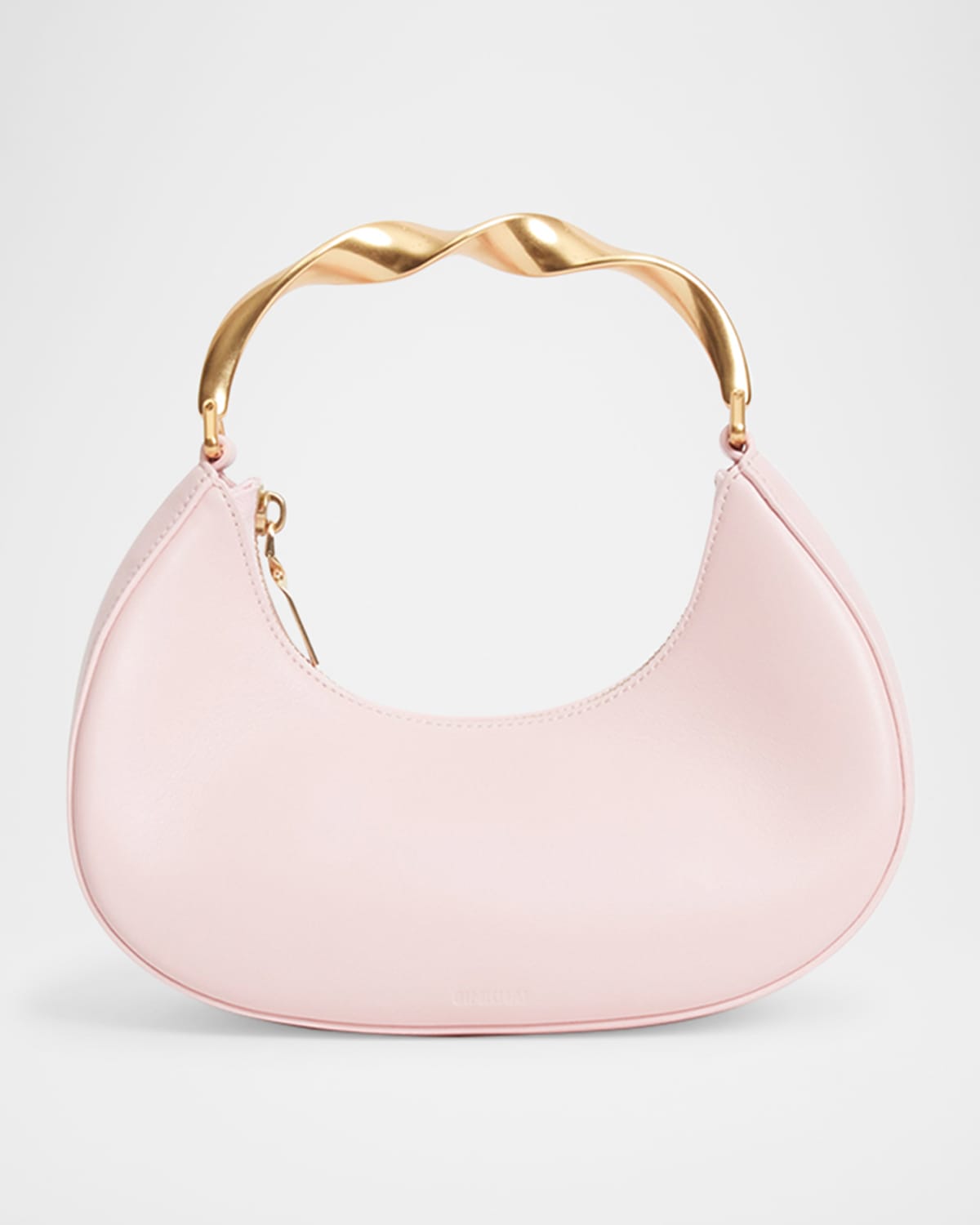 Nixi Leather Twist Top-Handle Bag