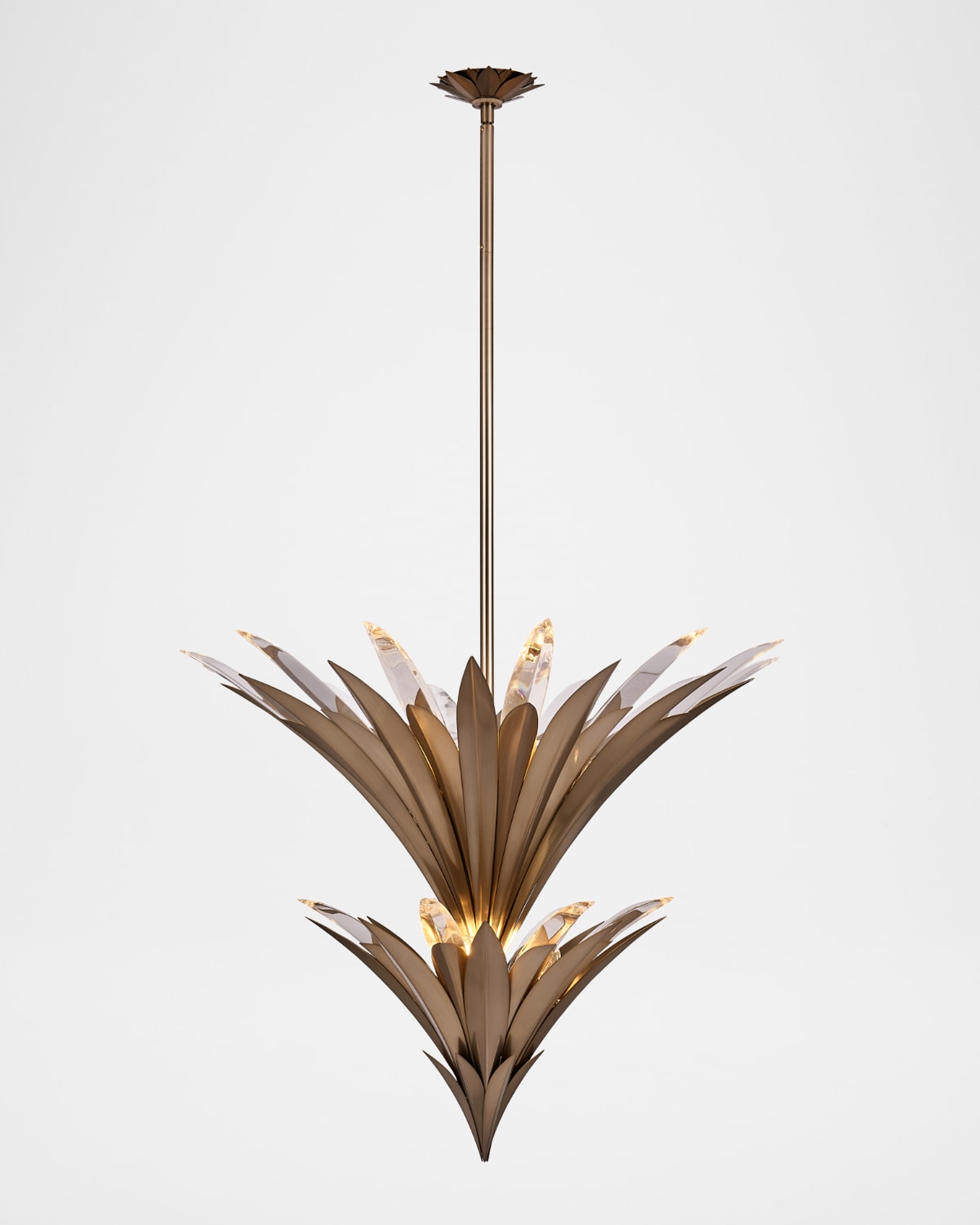Allegri Crystal By Kalco Lighting Roche 9-light 2-tier Chandelier, 31" Tall