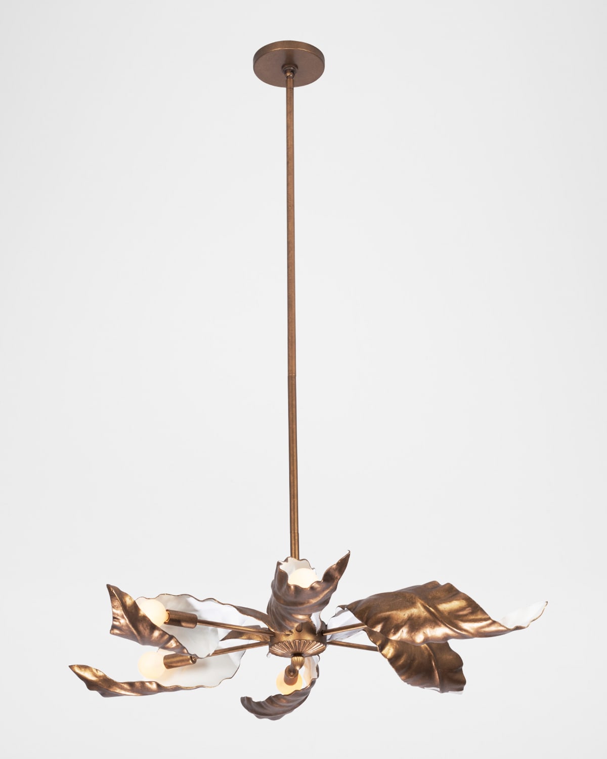 Kalco Lighting Spira 36" Pearlized Antique 6-light Chandelier In Multi